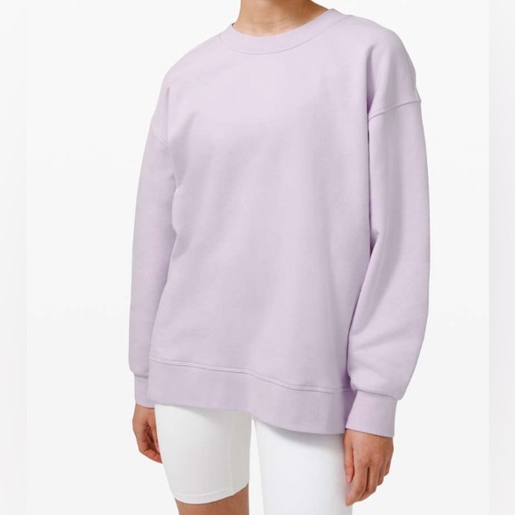 lululemon athletica Tops - NWOT Lululemon Perfectly Oversized Crew Lavender Dew